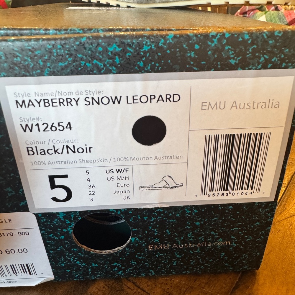 Emu Australia Snow Leopard Slippers - Picture 3 of 5